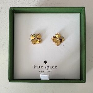 Kate Spade Gold Floral Stud Earrings